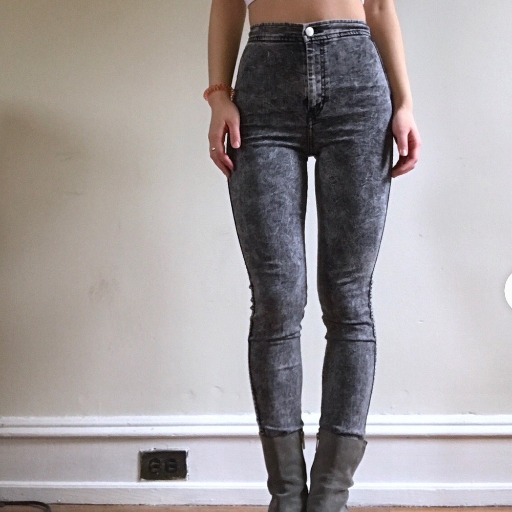 American Apparel High Waisted Jeans